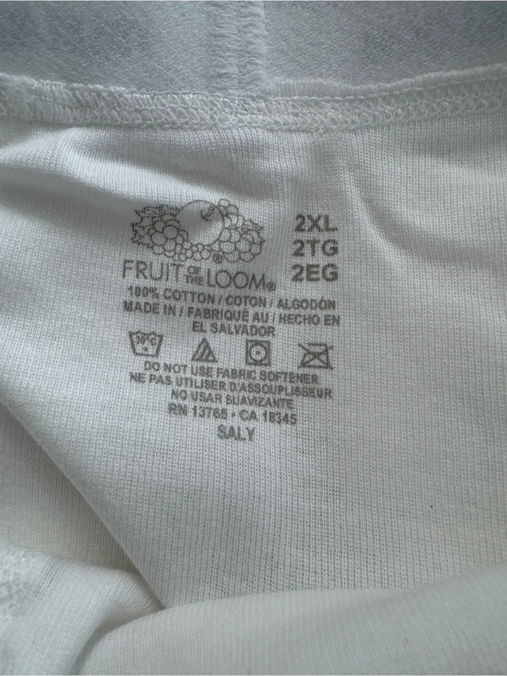 Fruit Of The Loom Men’s White Basic Briefs 11 Pair Underwear 2XL New Thity Whity